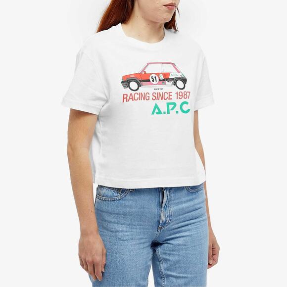 A.P.C. White Sally Short Sleeve T-Shirt White - S - Picture 3 of 6